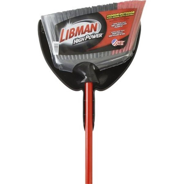 Libman Libman 1017252 13.75 in. High Power Stiff Recycled PET Broom with Dustpan 1017252